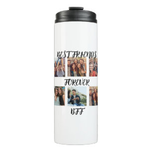 Personalisierte "Best Friends Forever"-Fotovorlage Thermosbecher