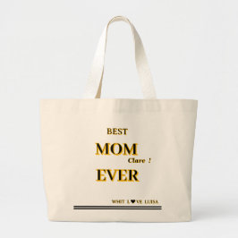 Personalisierte BEST-MAMA JE 2 Skript Jumbo Stoffbeutel