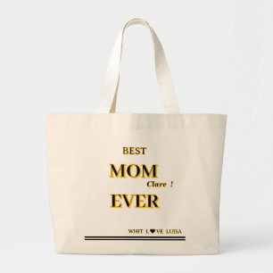 Personalisierte BEST-MAMA JE 2 Skript Jumbo Stoffbeutel