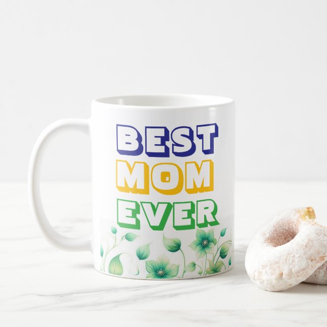 Personalisierte Best Mama je Design Coffee Tasse (Mit Donut)