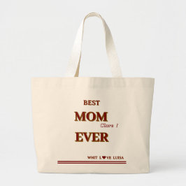 Personalisierte BEST-MAMA je Skript Jumbo Stoffbeutel