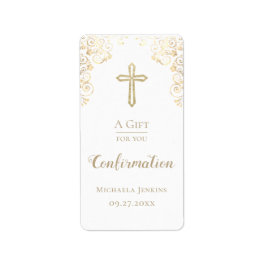 Personalisierte Bestätigung Gold Hand Sanitizer Adressaufkleber