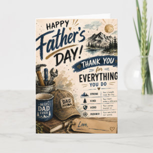 Personalisierte Beste-Daddy-aller-Zeiten-Karte Karte