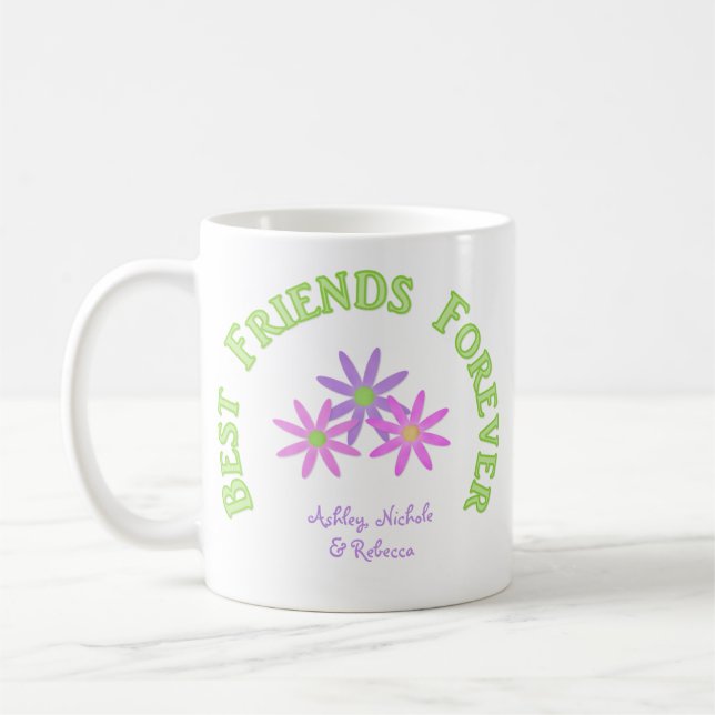 Personalisierte beste Freund-für immer Tasse (Links)