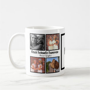 Personalisierte Beste Freunde für immer 4 Foto Col Kaffeetasse
