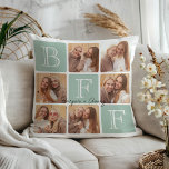 Personalisierte beste Freunde für immer 6 FotoColl Kissen<br><div class="desc">Feiern Sie Ihre unzerbrechliche Bindung mit diesem Kissen des "Best Friends Forever" Fotos! Mit fett gedruckter "BESTE FREUNDIN"-Schrift und Platz für 6 Ihrer Lieblings-Fotos lasse dieses Design Ihnen, Ihren eigenen personalisierten Sake zu kreieren. Fügen Sie Ihre Namen oder eine herzliche Nachricht hinzu, um es einzigartig zu machen. Dieses Kissen ist...</div>