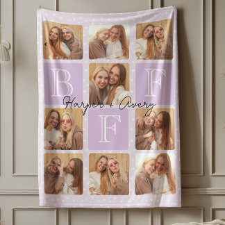 Personalisierte beste Freunde für immer 9 Fotomate Fleecedecke