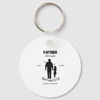 Personalisierte beste Freunde von Vater und Tochte Schlüsselanhänger