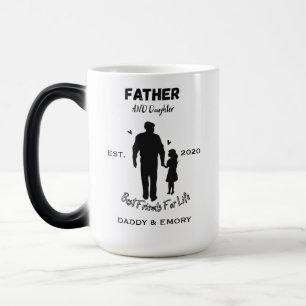Personalisierte beste Freunde von Vater und Tochte Verwandlungstasse