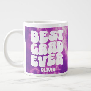Personalisierte Beste Grad je Lila Gefärbte Krawat Jumbo-Tasse