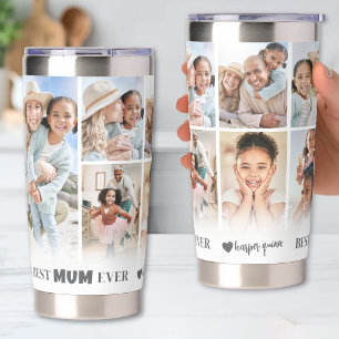 Personalisierte Beste Mama Foto-Collage Mutter Thermobecher