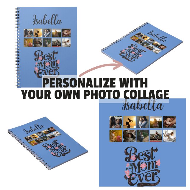 Personalisierte beste Mama je angesagter Muttertag Notizblock (Personalized Best Mom Ever Trendy Mother's Day Notebook
)
