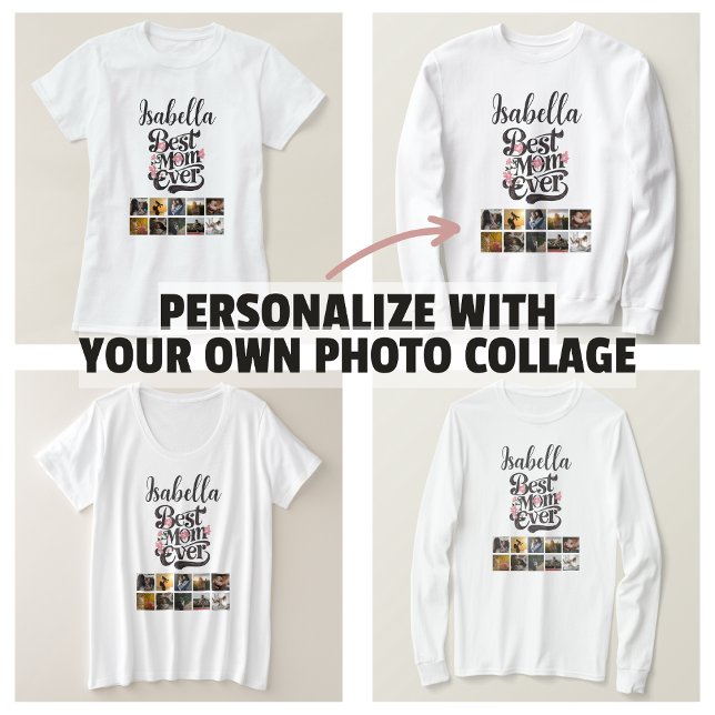 Personalisierte beste Mama je angesagter Muttertag T-Shirt (Personalized Best Mom Ever Trendy Mother's Day T-Shirt and clothes)