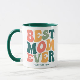 Personalisierte Beste Mama je farbenfroh Tasse