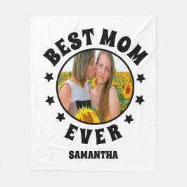Personalisierte beste Mama je Foto Muttertag Fleecedecke
