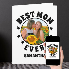 Personalisierte beste Mama je Foto Muttertag Karte