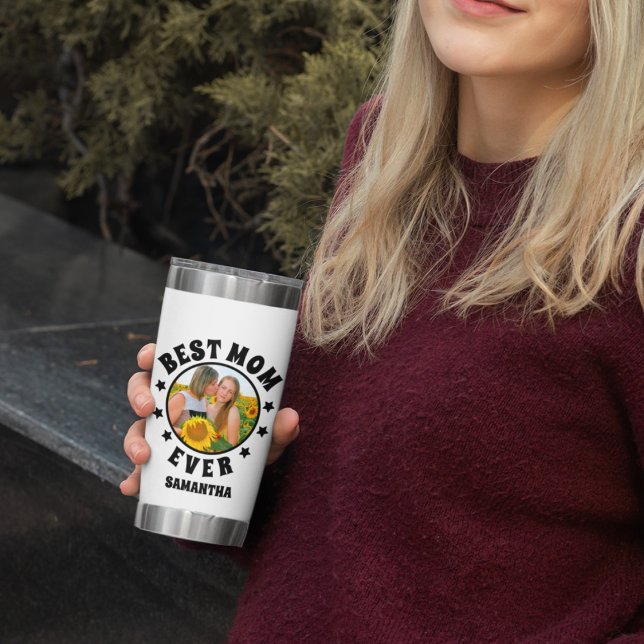 Personalisierte beste Mama je Foto Muttertag Thermobecher (Von Creator hochgeladen)