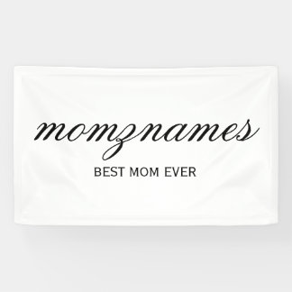 Personalisierte Beste Mama je Kalligrafiebezeichnu Banner