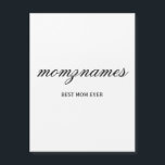 Personalisierte Beste Mama je Kalligrafiebezeichnu Magnetkarte<br><div class="desc">Feiern Sie die besonderen Mütter in Ihrem Leben mit unserem Personalisierten Design für den besten Kalligraphienamen der Mama, perfekt für Muttertag, Geburtstage oder jede Gelegenheit, Ihre Liebe zu zeigen. Dieses elegante und anpassbare Geschenk ist ideal für alle Mütter - ob sie die weltbeste Mutter aller Zeiten sind, Hundemutter, Katzenmutter oder...</div>