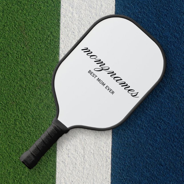 Personalisierte Beste Mama je Kalligrafiebezeichnu Pickleball Schläger (Von Creator hochgeladen)