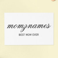 Personalisierte Beste Mama je Kalligrafiebezeichnu