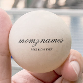 Personalisierte Beste Mama je Kalligrafiebezeichnu Tischtennisball