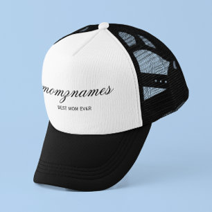 Personalisierte Beste Mama je Kalligrafiebezeichnu Truckerkappe