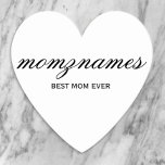 Personalisierte Beste Mama je Kalligrafiebezeichnu Untersetzer<br><div class="desc">Feiern Sie die besonderen Mütter in Ihrem Leben mit unserem Personalisierten Design für den besten Kalligraphienamen der Mama, perfekt für Muttertag, Geburtstage oder jede Gelegenheit, Ihre Liebe zu zeigen. Dieses elegante und anpassbare Geschenk ist ideal für alle Mütter - ob sie die weltbeste Mutter aller Zeiten sind, Hundemutter, Katzenmutter oder...</div>