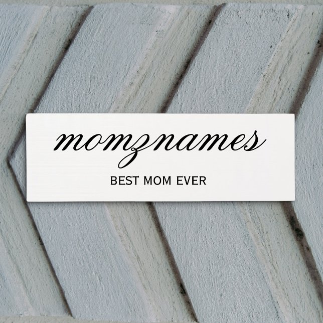 Personalisierte Beste Mama je Kalligrafiebezeichnu Yogamatte (Von Creator hochgeladen)