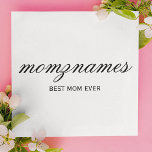 Personalisierte beste Mama je Muttertag Karte<br><div class="desc">Feiern Sie die besonderen Mütter in Ihrem Leben mit unserem Personalisierten Design für den besten Kalligraphienamen der Mama, perfekt für Muttertag, Geburtstage oder jede Gelegenheit, Ihre Liebe zu zeigen. Dieses elegante und anpassbare Geschenk ist ideal für alle Mütter - ob sie die weltbeste Mutter aller Zeiten sind, Hundemutter, Katzenmutter oder...</div>