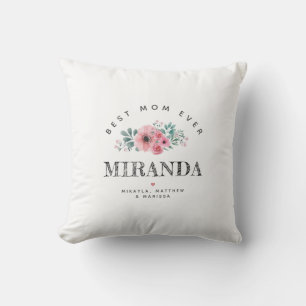 Personalisierte beste Mama je Muttertagskissen Kissen