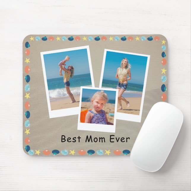 Personalisierte Beste Mama je Strand Themenabend 3 Mousepad (Mit Mouse)