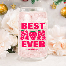 Personalisierte beste Mama je Strawberry Muttertag