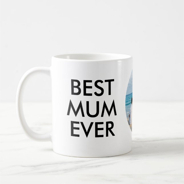 Personalisierte Beste Mama je Tasse mit Foto (Links)