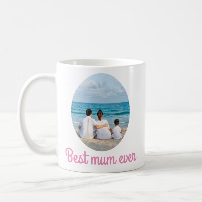 Personalisierte Beste Mama je Tasse mit Foto (Links)