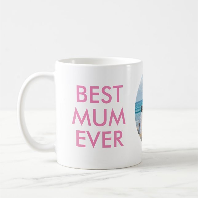 Personalisierte Beste Mama je Tasse mit Foto (Links)