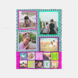 Personalisierte beste Mamma-Foto-Erinnerungen Fleecedecke