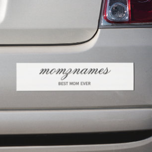 Personalisierte Beste-Mutter-aller-Zeiten-Kalligra Autoaufkleber