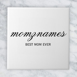 Personalisierte Beste-Mutter-aller-Zeiten-Kalligra Fliese