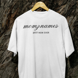 Personalisierte Beste-Mutter-aller-Zeiten-Kalligra Große Größe T-Shirt