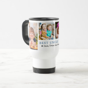 Personalisierte Beste Onkel aller Zeiten 4 Foto Co Reisebecher