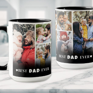 Personalisierte Beste Papa Aller Zeiten Fotocollag Tasse