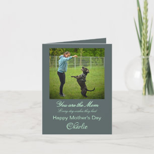 personalisierte Besten Hund Mama Grußkarte Einladung