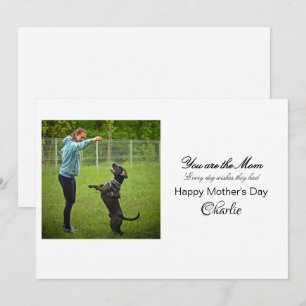 personalisierte Besten Hund Mama Grußkarte Einladung