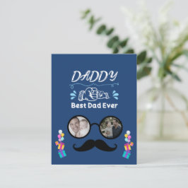Personalisierte "Bester Vater aller Zeiten" Fotoco Mitteilungskarte