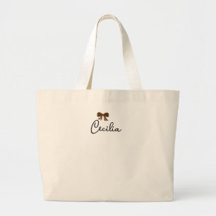 Personalisierte bestickte Cord-Tasche Custo Jumbo Stoffbeutel