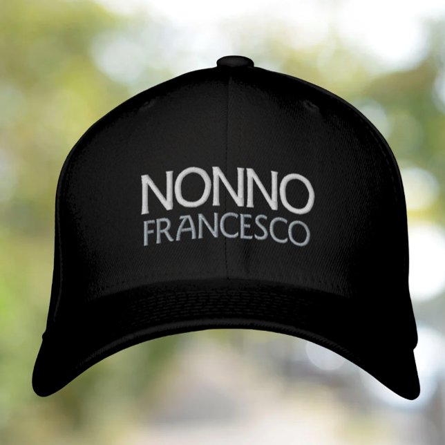 Personalisierte, bestickte Kappe (Nonno Personalized Embroidered Hat)