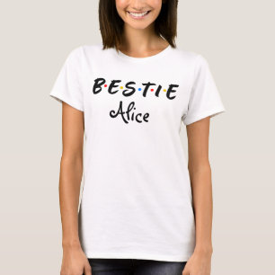 Personalisierte Bestie-BESTE FREUNDIN T-Shirt