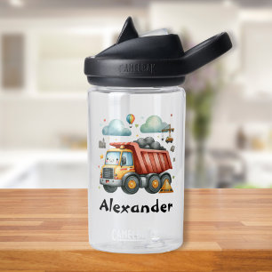 Personalisierte Bezeichnung Baufahrzeuge Baby Boy Trinkflasche