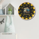Personalisierte Bezeichnung Baufahrzeuge Baby Boy Uhr<br><div class="desc">Fügen Sie dem Kinderzimmer Ihres Babys eine Touch spielerischen Charmes mit unserer Personalisierten Name Construction Vehicles Baby Boy Clock hinzu. Diese Uhr ist funktionell und reizvoll, mit einem bezaubernden Konstruktionsfahrzeug ausgestattet und mit dem Namen Ihres Babys versehen. Unsere Uhr wird mit Präzision und Liebe zum Detail aus hochwertigen Materialien gefertigt,...</div>